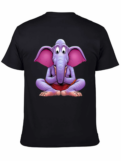 Yoga Elephant Graphic Tee - Meditating Comfort