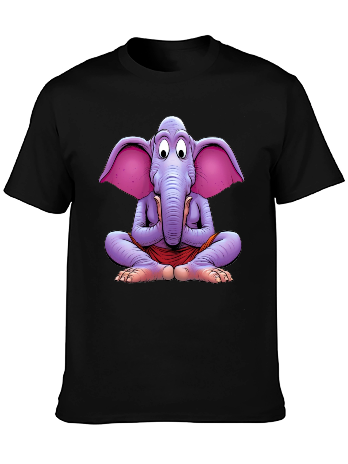 Yoga Elephant Graphic Tee - Meditating Comfort