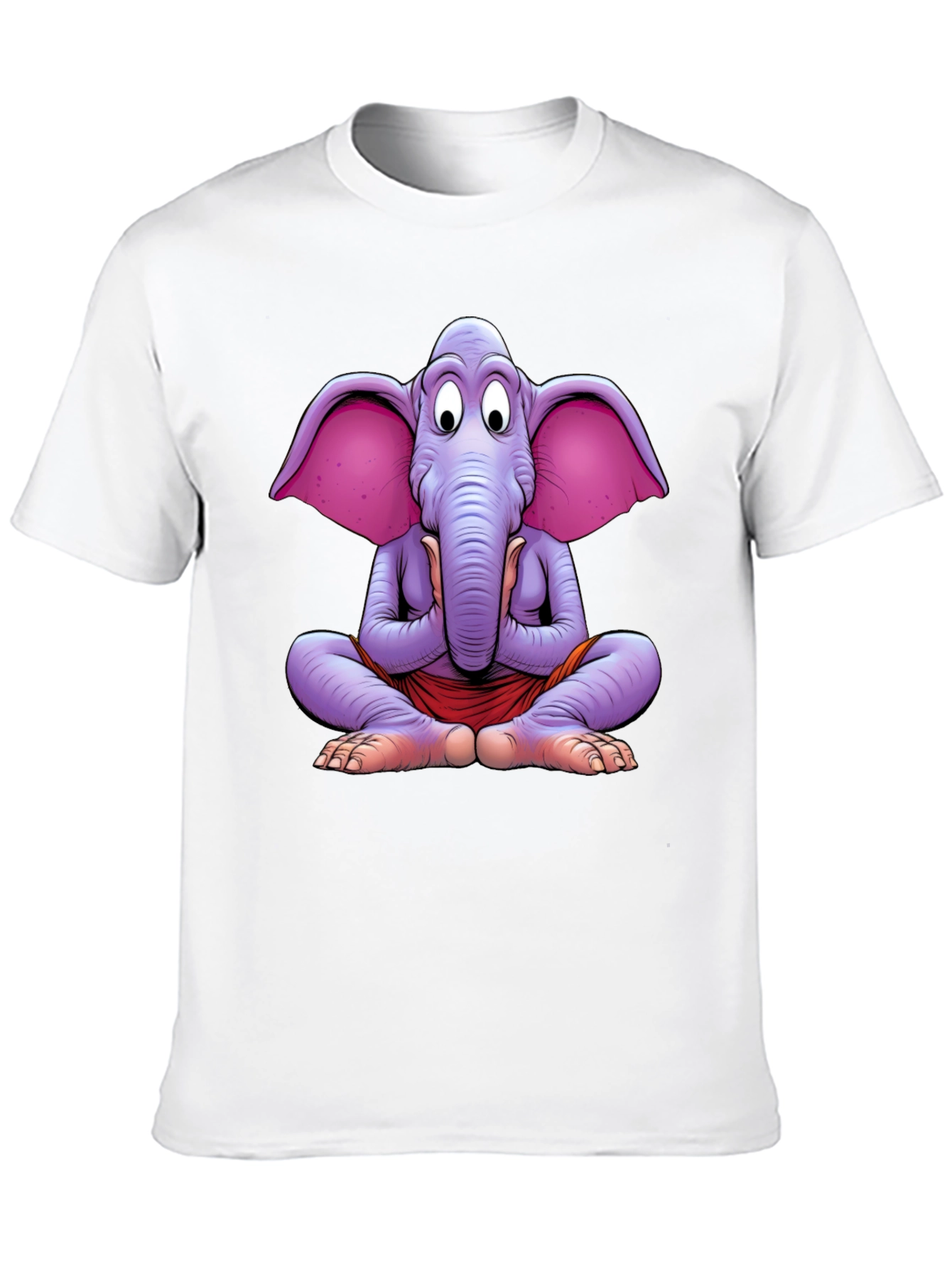 Yoga Elephant Graphic Tee - Meditating Comfort