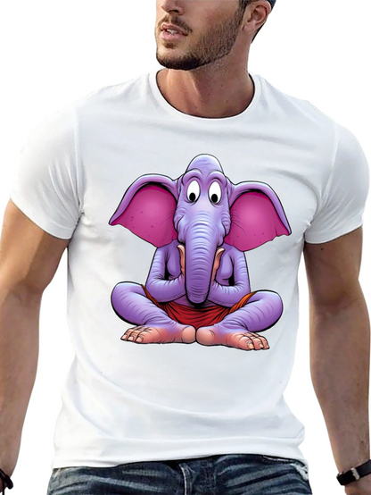 Yoga Elephant Graphic Tee - Meditating Comfort