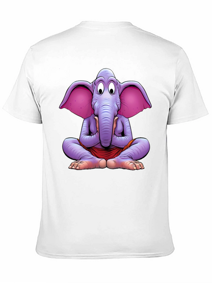 Yoga Elephant Graphic Tee - Meditating Comfort