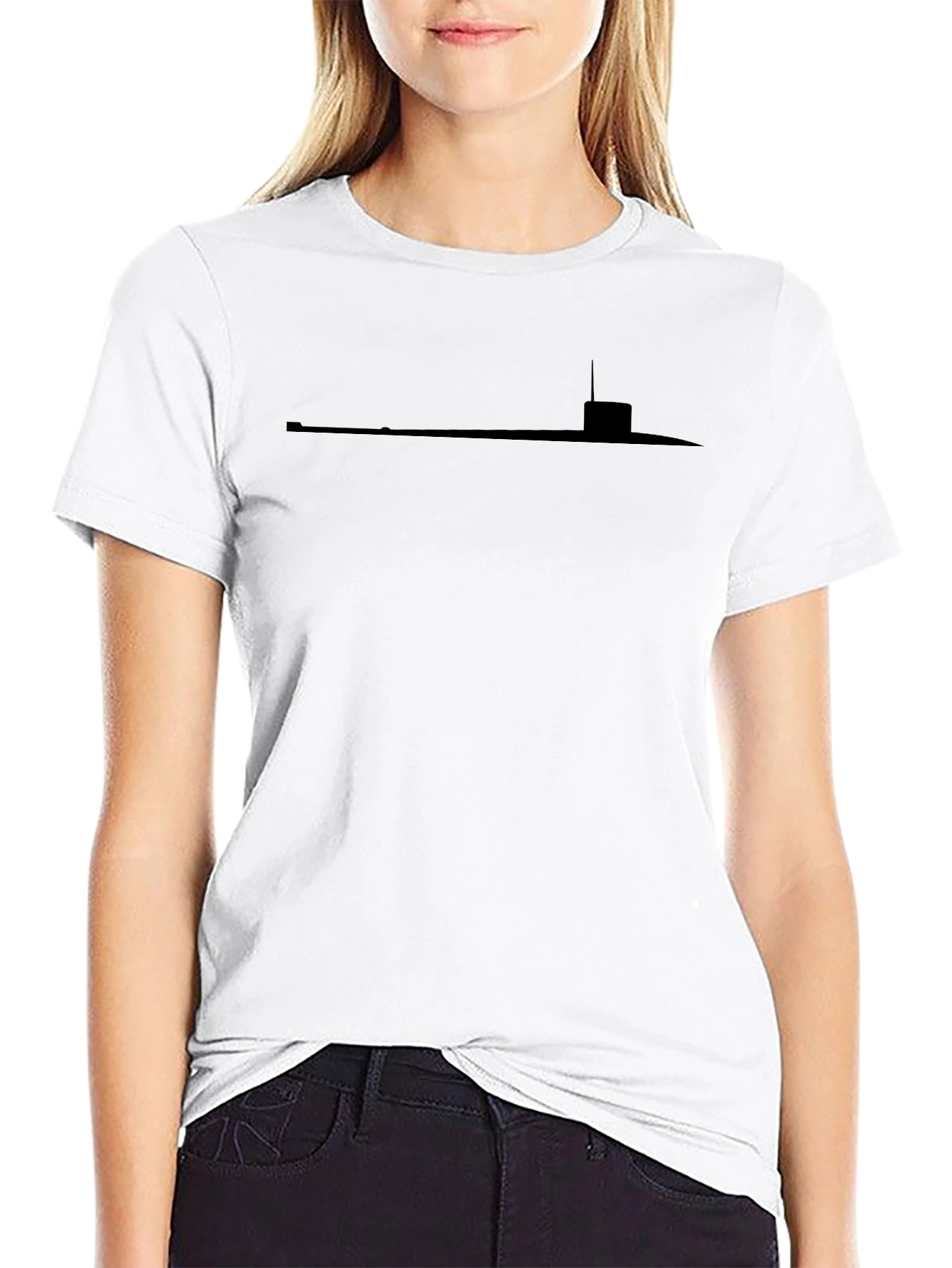 Black Submarine Silhouette T-Shirt