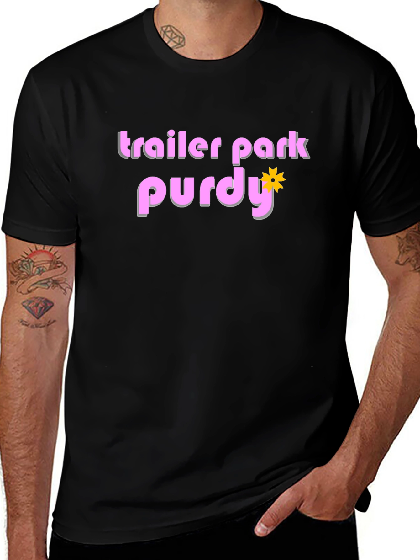 Trailer Park Purdy Black T-Shirt