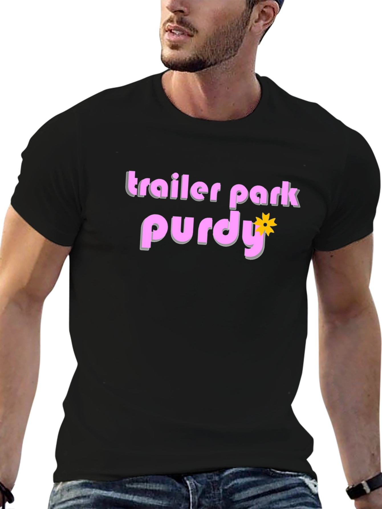 Trailer Park Purdy Black T-Shirt