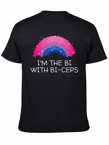 Bi Pride T-Shirt - Im the Bi with Bi-ceps