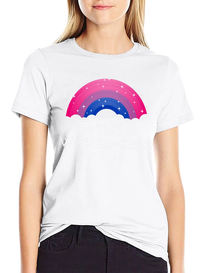 Bi Pride T-Shirt - Im the Bi with Bi-ceps
