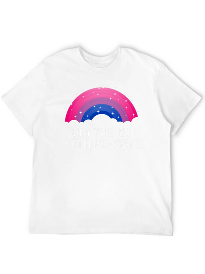 Bi Pride T-Shirt - Im the Bi with Bi-ceps