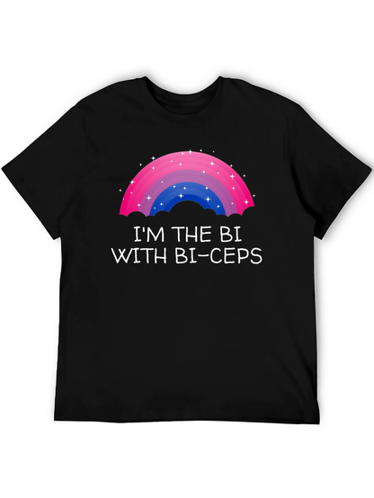 Bi Pride T-Shirt - Im the Bi with Bi-ceps