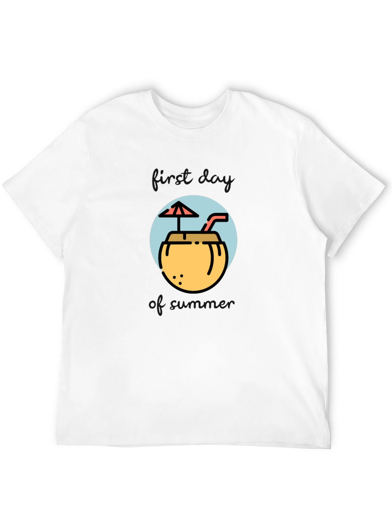 Tropical Coconut Drink Graphic Tee