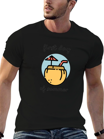 Tropical Coconut Drink Graphic Tee