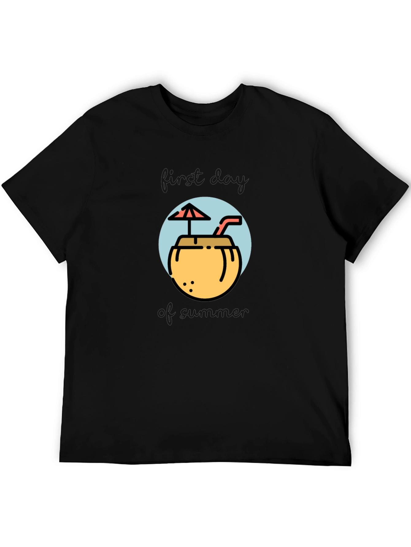 Tropical Coconut Drink Graphic Tee