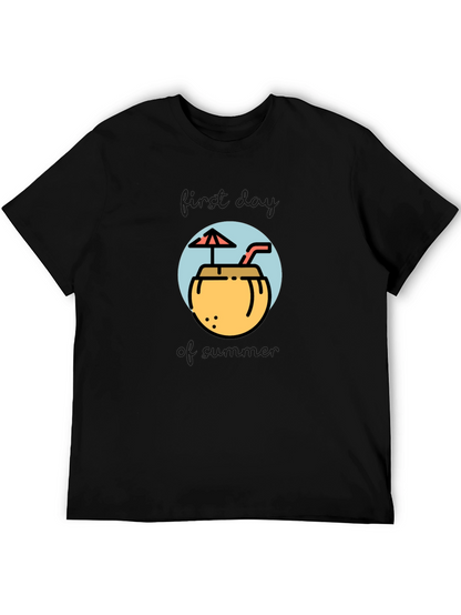 Tropical Coconut Drink Graphic Tee