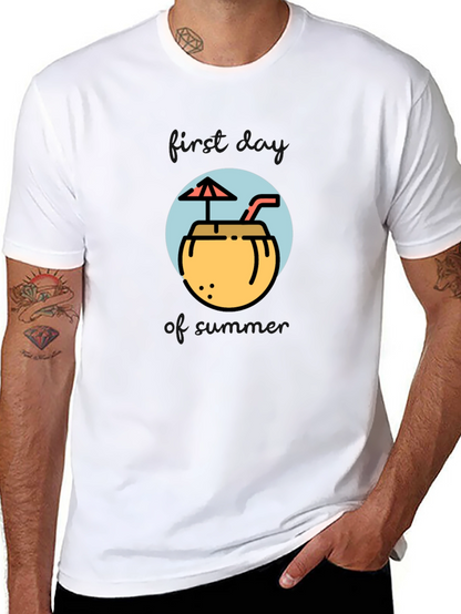 Tropical Coconut Drink Graphic Tee