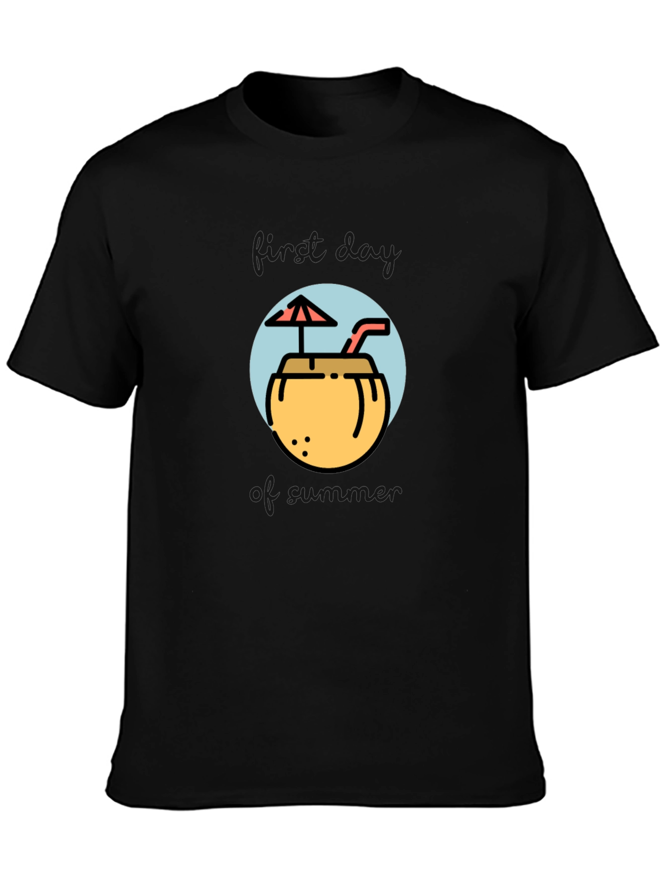 Tropical Coconut Drink Graphic Tee