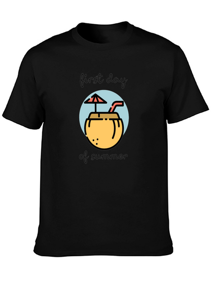 Tropical Coconut Drink Graphic Tee
