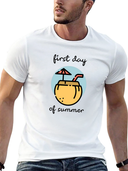 Tropical Coconut Drink Graphic Tee