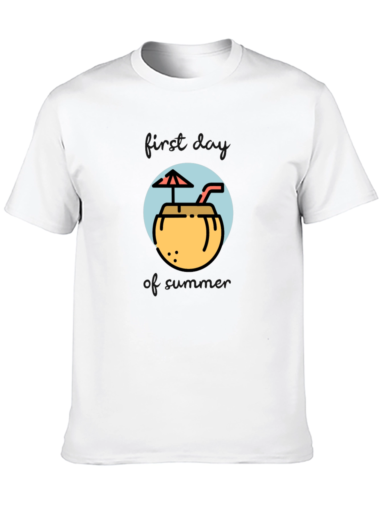 Tropical Coconut Drink Graphic Tee