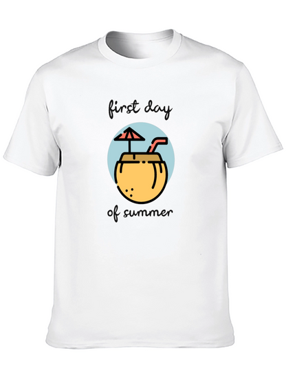 Tropical Coconut Drink Graphic Tee