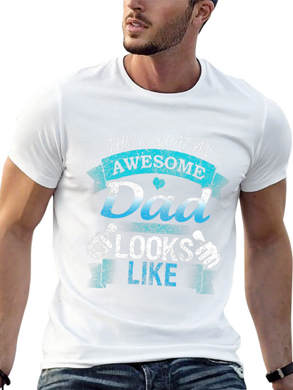 Awesome Dad T-Shirt - Novelty Graphic Tee