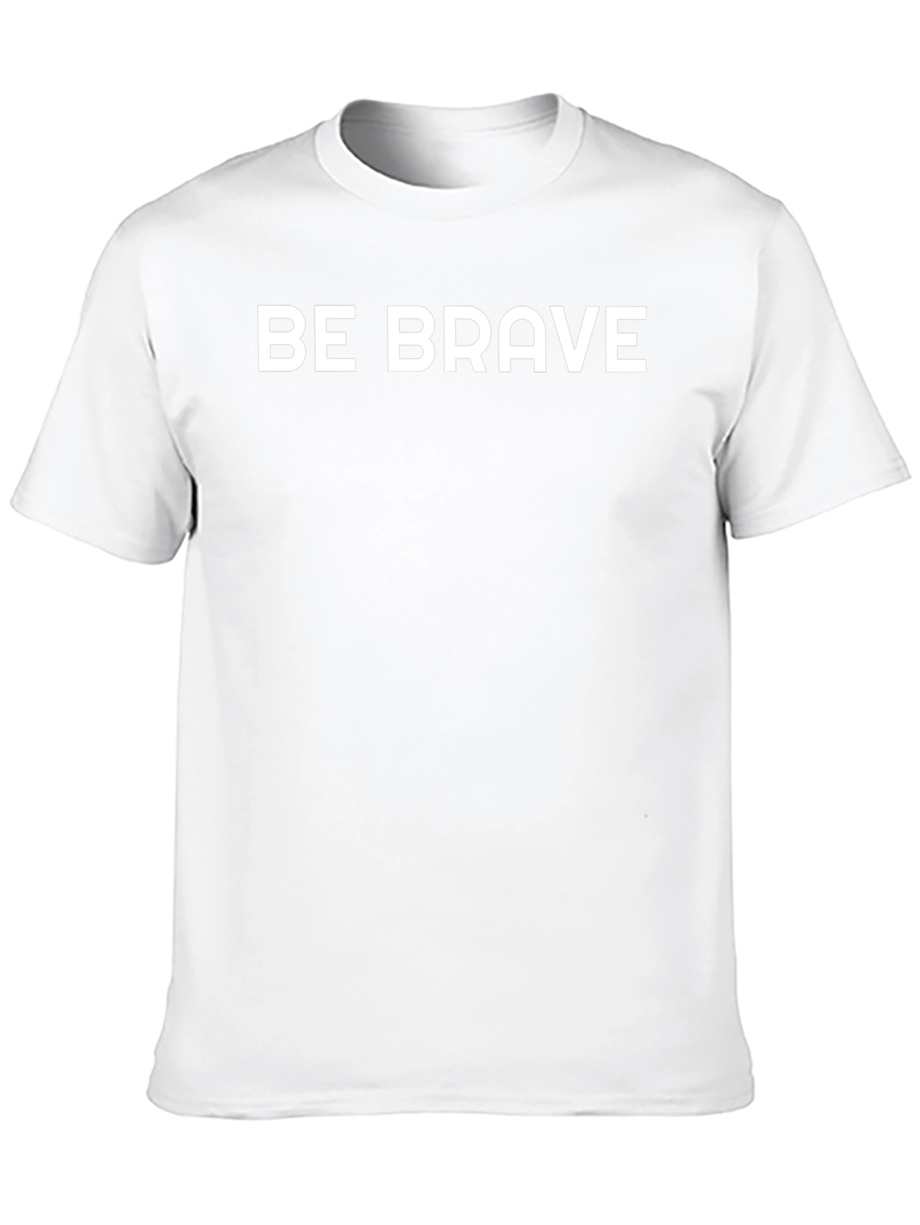 Be Brave Graphic Tee - Mens Black Cotton T-Shirt