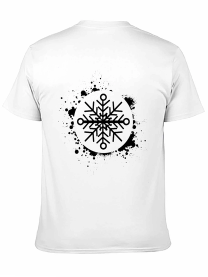 Black Snowflake Graphic Tee - Stylish & Unique Design