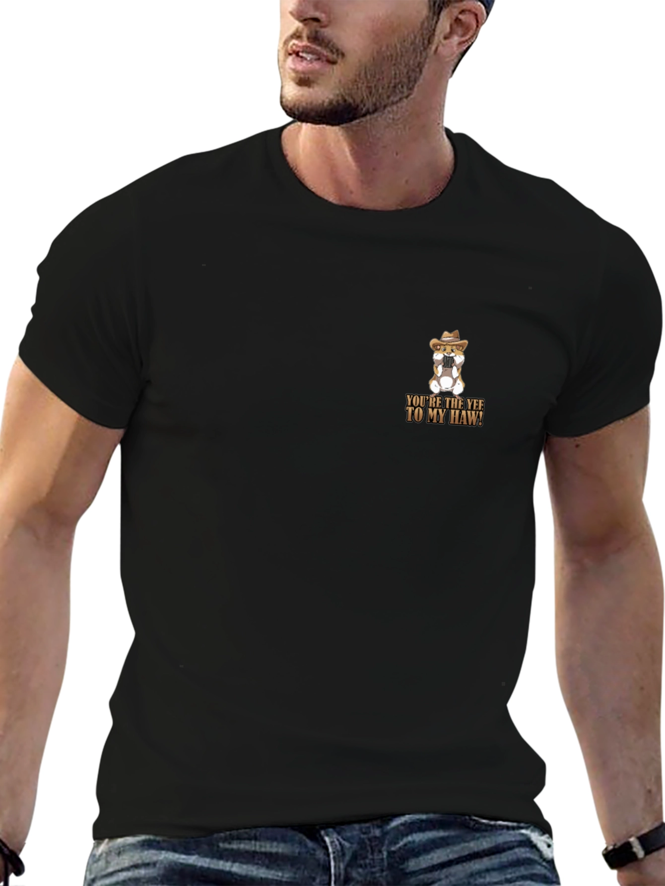 Yee to My Haw Cowboy Hamster Graphic Tee