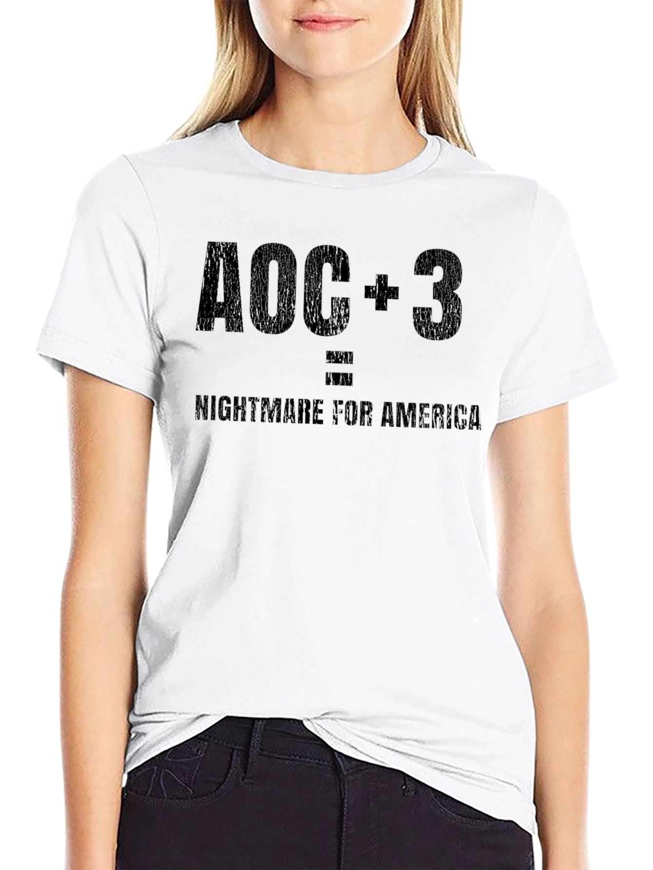 AOC + 3 = Nightmare for America Tee