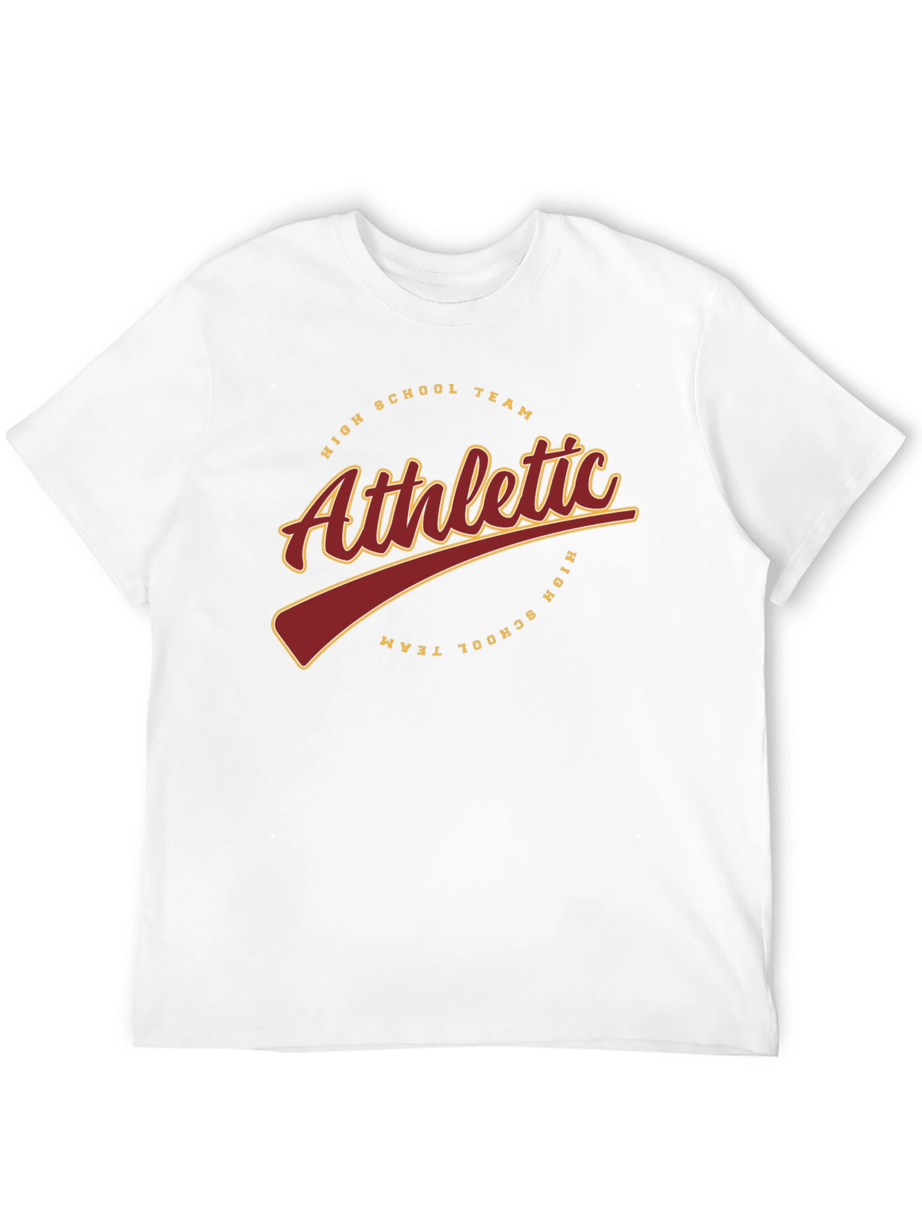 Athletic High School Team Black T-Shirt
