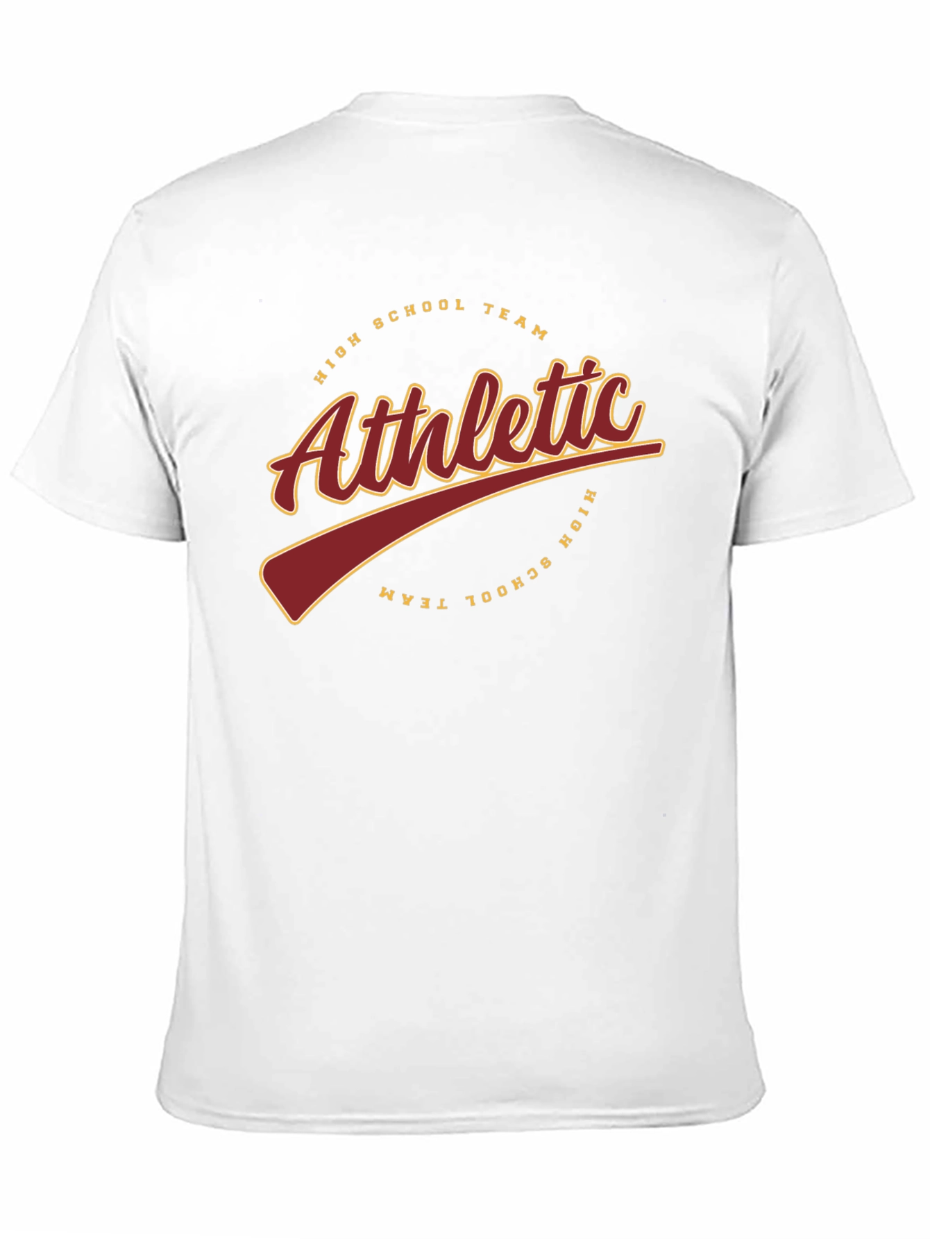 Athletic High School Team Black T-Shirt