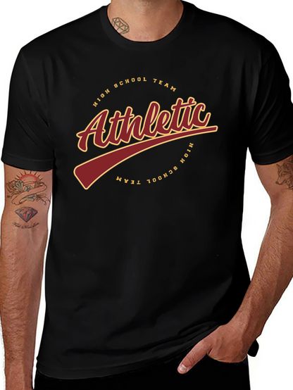 Athletic High School Team Black T-Shirt
