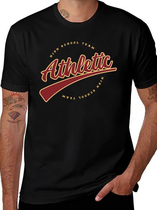Athletic High School Team Black T-Shirt