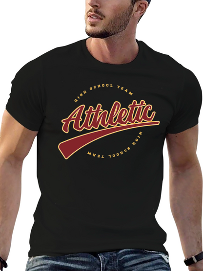 Athletic High School Team Black T-Shirt