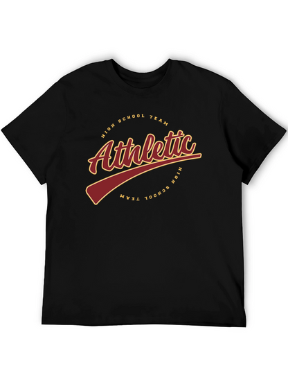 Athletic High School Team Black T-Shirt