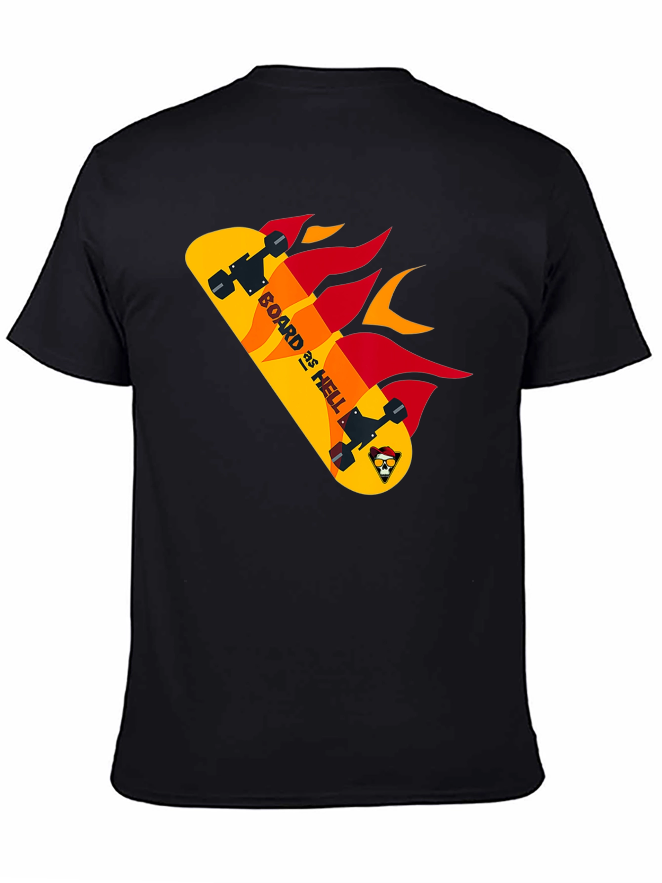 Board as Hell Graphic T-Shirt - Black