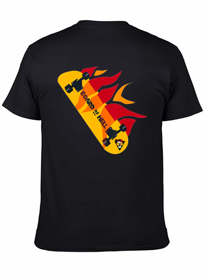 Board as Hell Graphic T-Shirt - Black