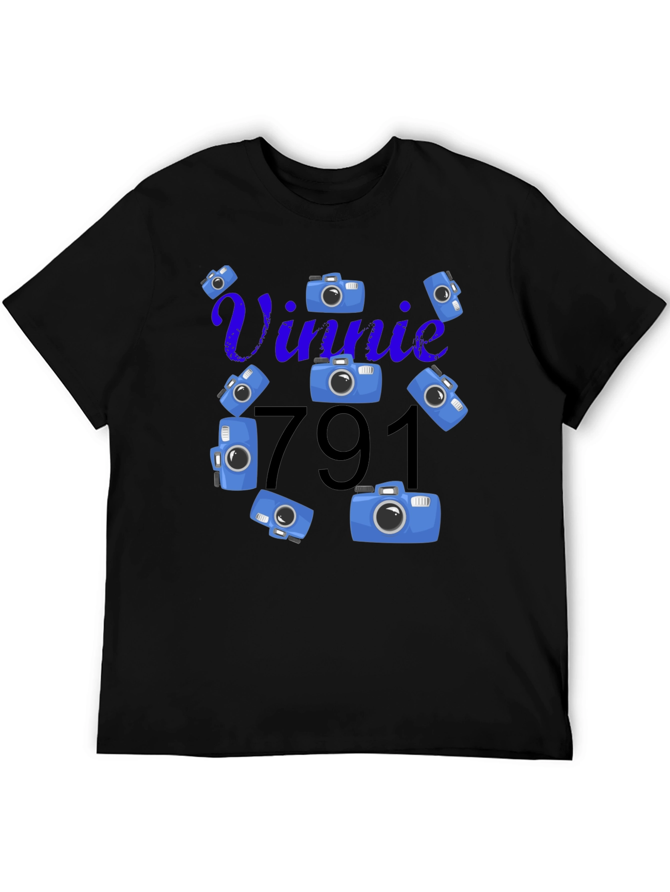 Vinnie 791 Camera Graphic T-Shirt
