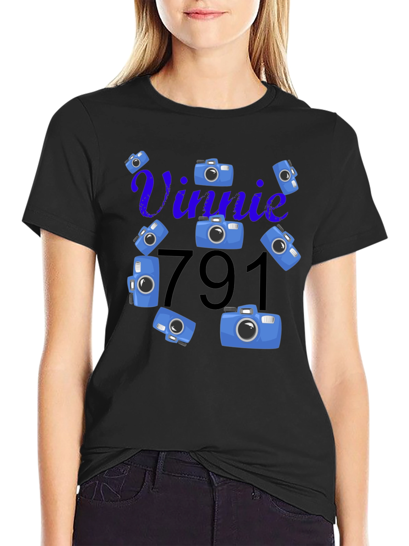 Vinnie 791 Camera Graphic T-Shirt