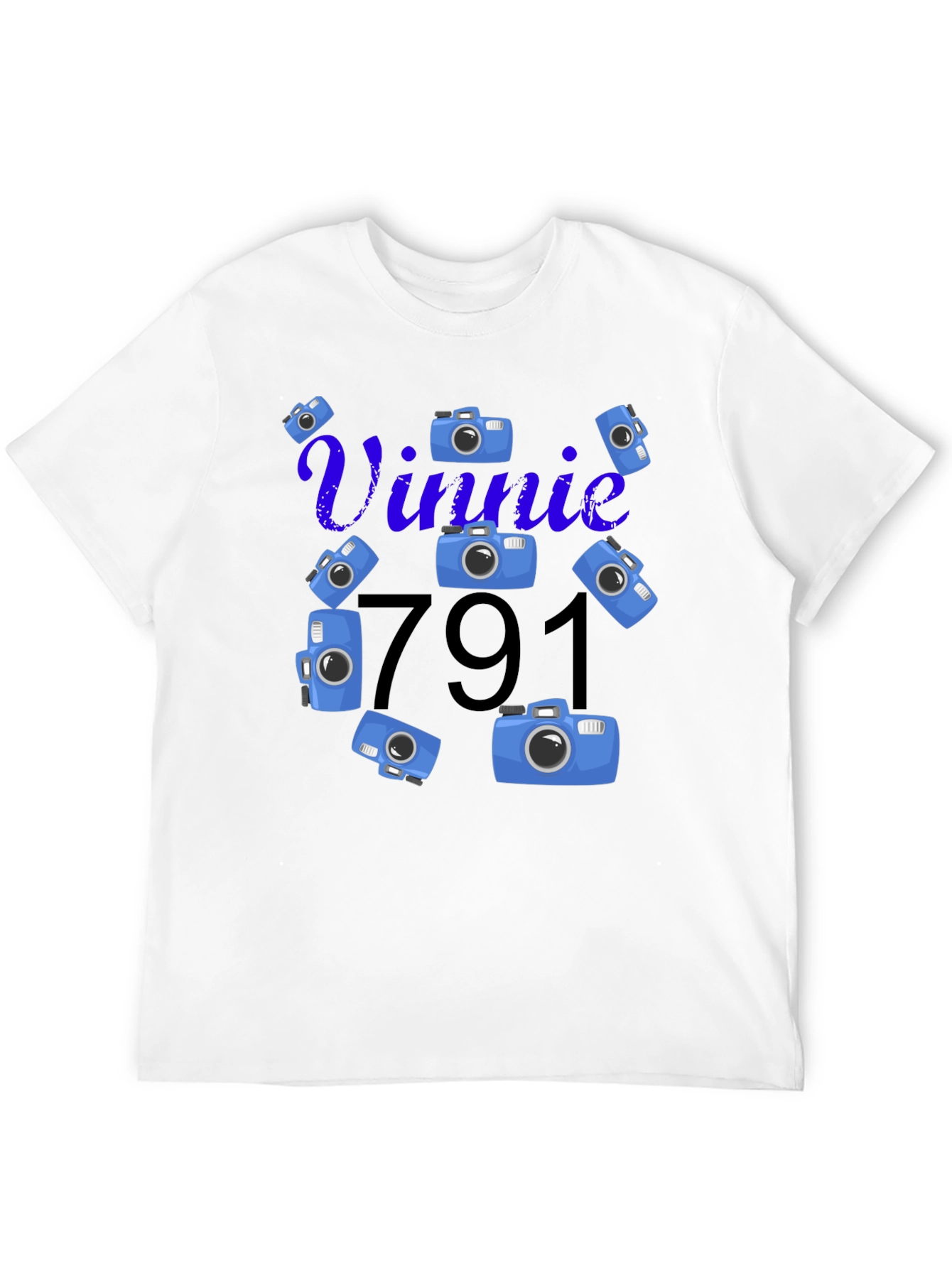 Vinnie 791 Camera Graphic T-Shirt