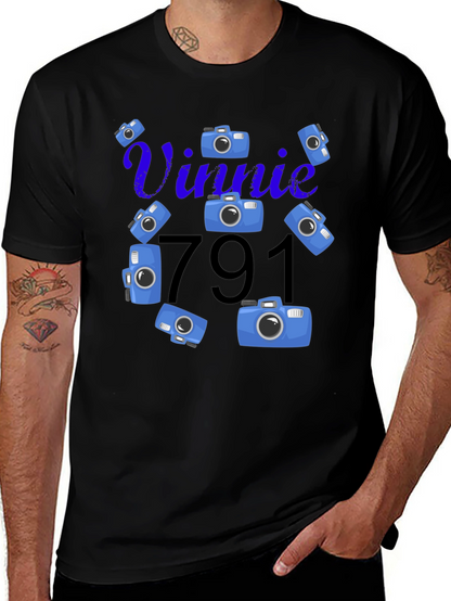 Vinnie 791 Camera Graphic T-Shirt