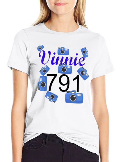 Vinnie 791 Camera Graphic T-Shirt