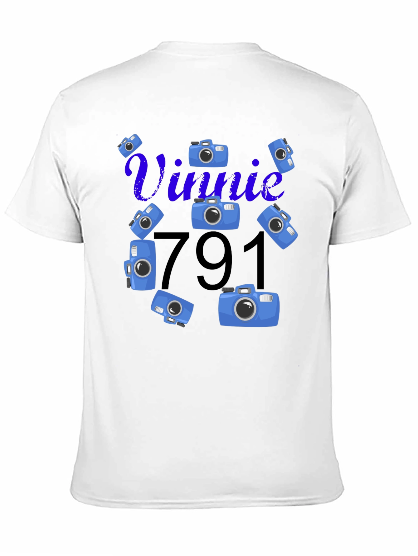 Vinnie 791 Camera Graphic T-Shirt