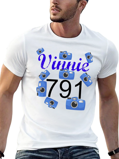 Vinnie 791 Camera Graphic T-Shirt