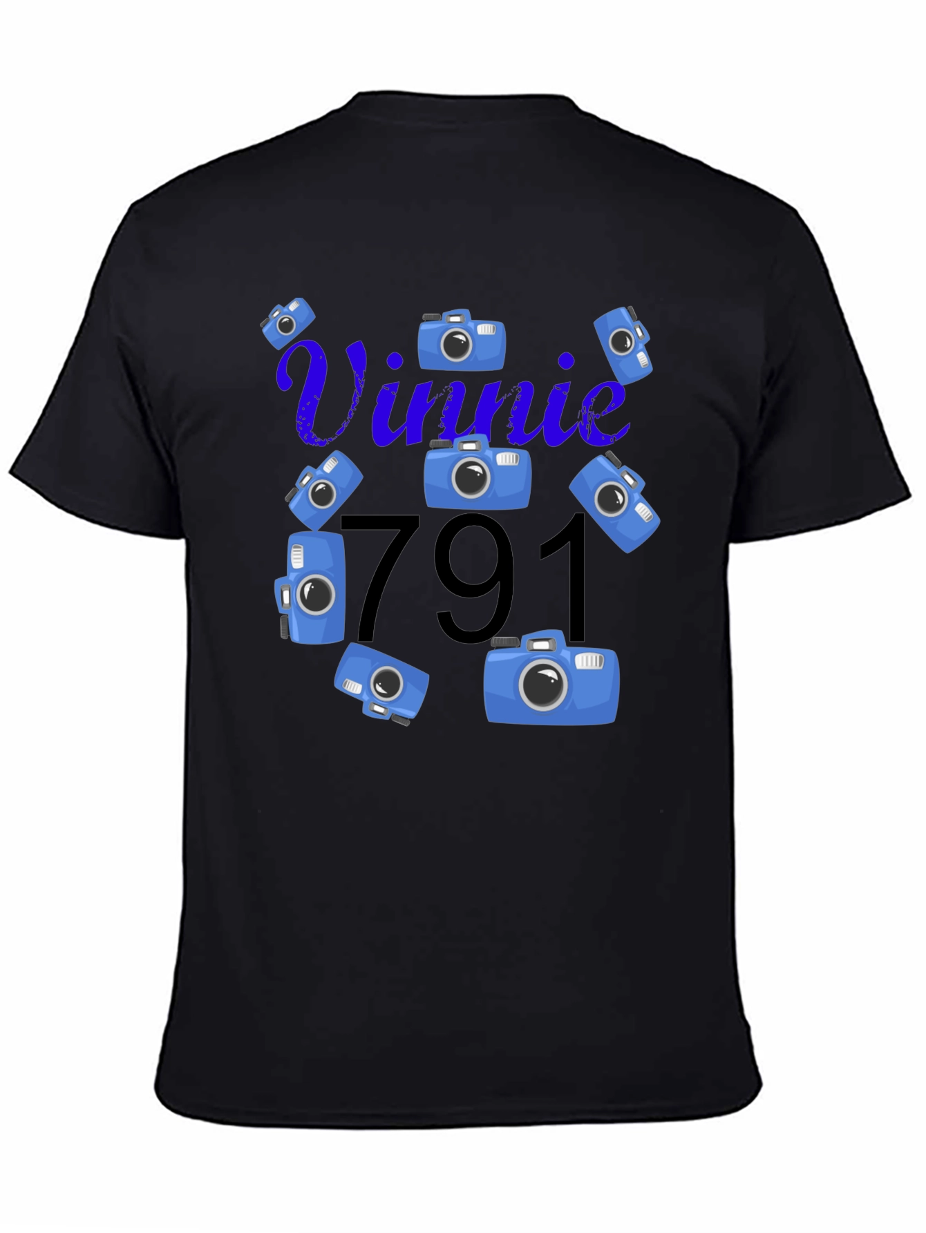 Vinnie 791 Camera Graphic T-Shirt