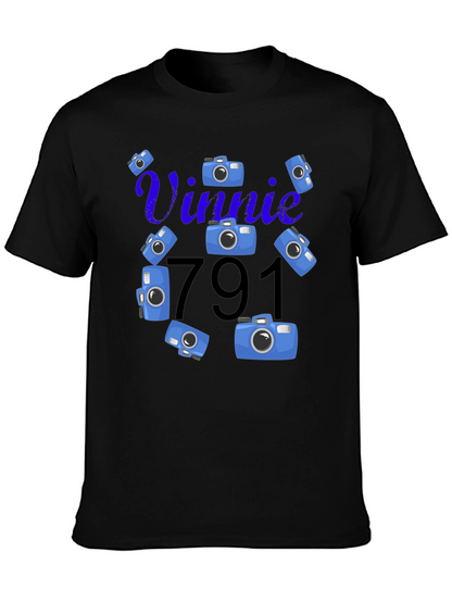 Vinnie 791 Camera Graphic T-Shirt