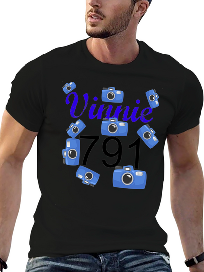 Vinnie 791 Camera Graphic T-Shirt