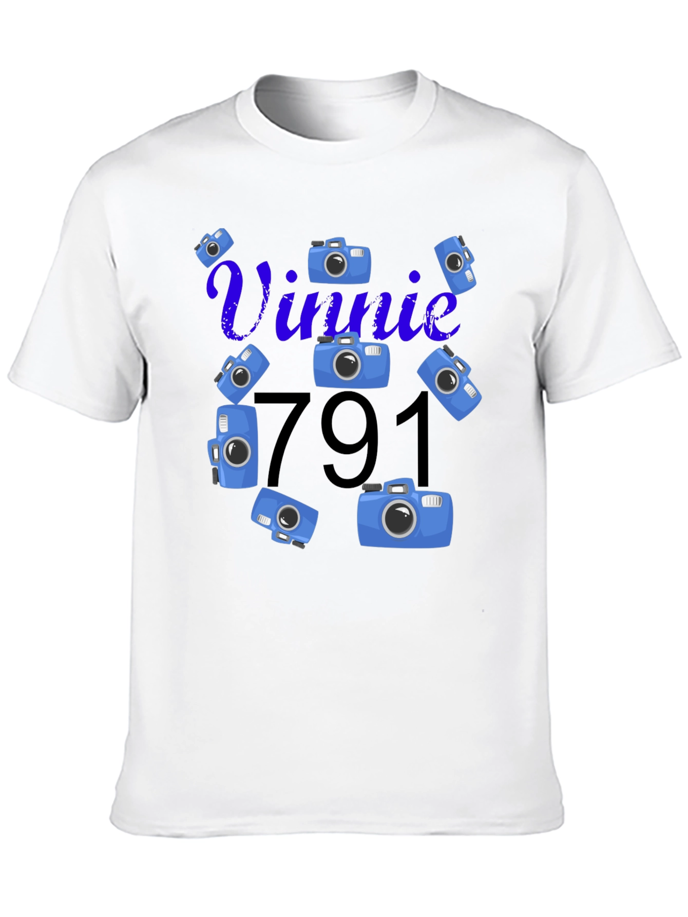 Vinnie 791 Camera Graphic T-Shirt