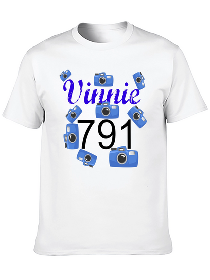 Vinnie 791 Camera Graphic T-Shirt