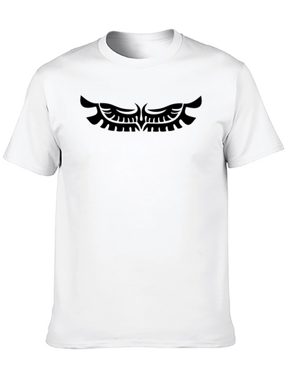 Black T-Shirt with Wings Graphic