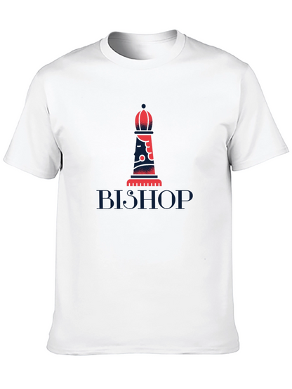 Bishop Chess Piece Graphic T-Shirt