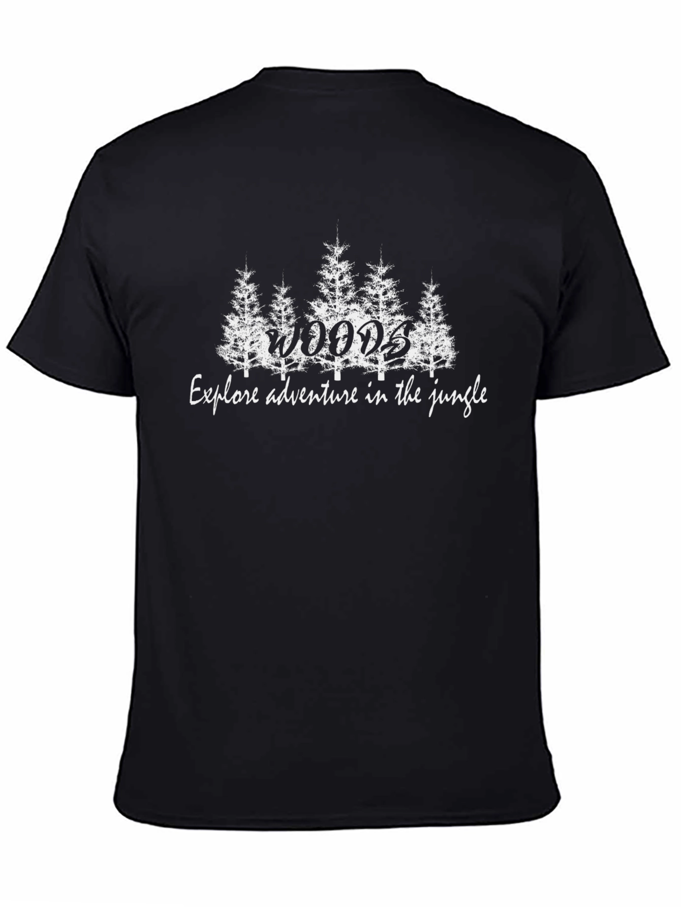 Woods Jungle Adventure Black Graphic T-Shirt